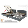 Каркас кровати SCANDICA Telma 140х200