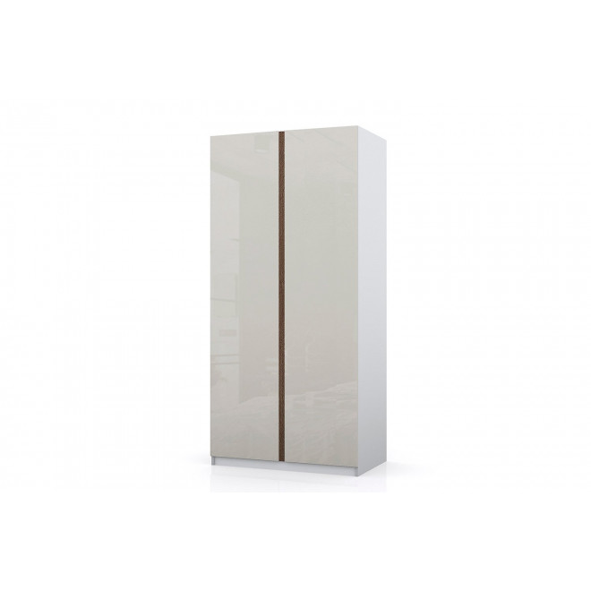 Шкаф 2-дверный Оскар 100х236х60,2 см, белый
