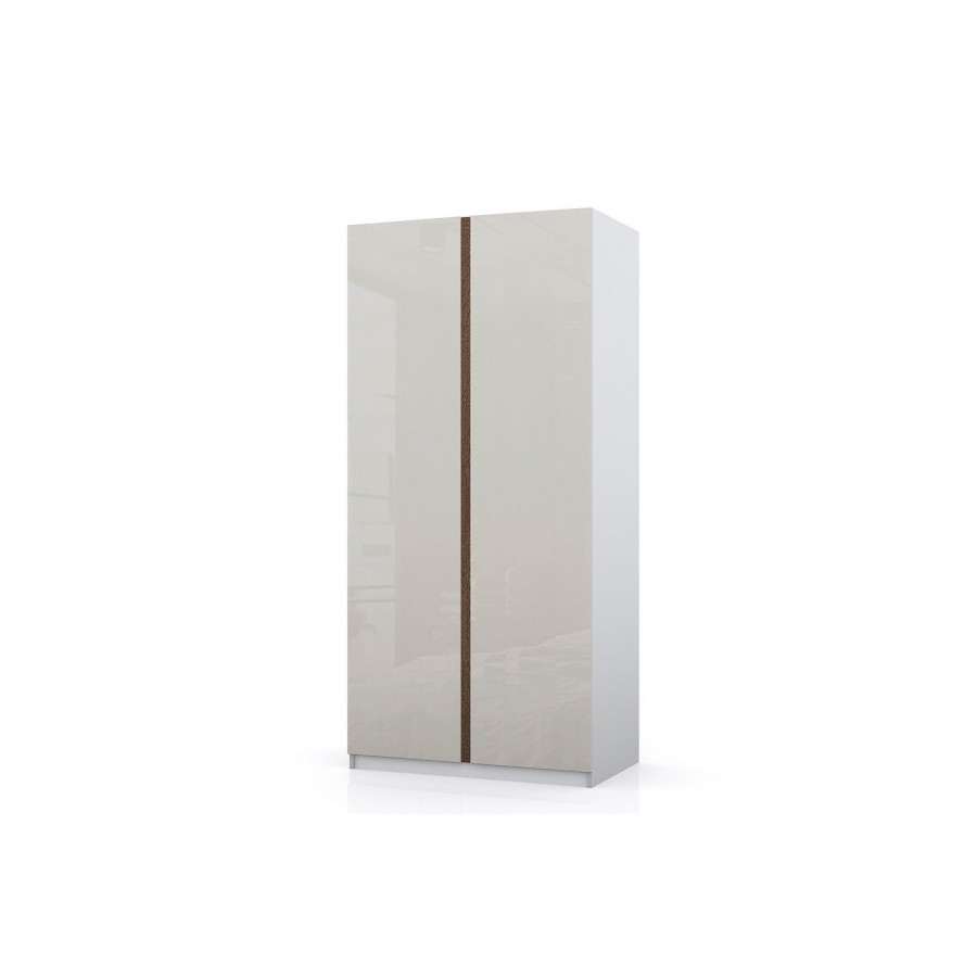 Шкаф 2-дверный Оскар 100х236х60,2 см, белый