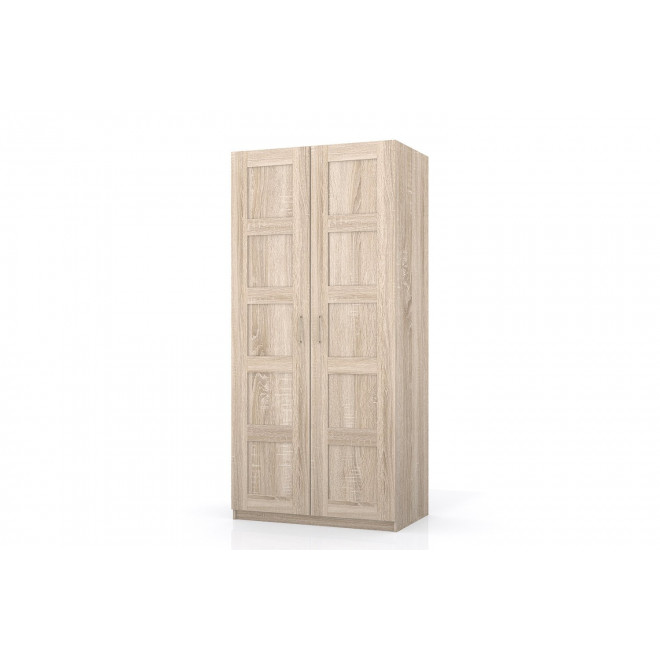 Шкаф 2-дверный Оскар 100х236х59,6 см, дуб