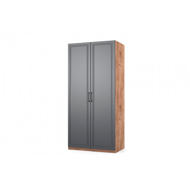 Шкаф 2-дверный Оскар 100х236х59,8 см, дуб табачный